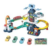 RedCrab Juguetes de Pista Coches Niños, Juego de Aventura en Coche Space Orbit con 6 Mini Cars para Niños y Niñas de 3 Años - Juguetes Educativos Preescolares para Regalos de Autos