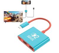 Reddening Switch 2 Dock, reemplazo oficial para la base NS2 con HDMI 2.0 4K/60Hz, PD 100W y USB 3.0, estación de acoplamiento portátil para Switch 2 (2025)