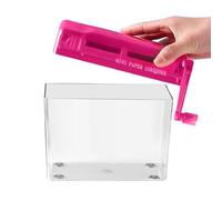 Redder De Papel Manual - Pet+ABS, 6.69x3.74x5.91in Document Shredder Compact & Portable | Desktop Fácil, Uso Amigable para El Hogar Y La Oficina, El Cortador De Papel Personal para L Hogar, ElEstudi