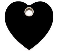 RedDingo Marca Gato Corazón Negro S Individual Se Puede Grabar Plástico 20,1mm