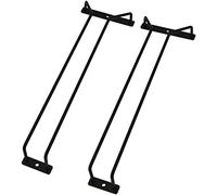 RedDreamer - Estante para copas de vino de 14 pulgadas, color negro, soporte para copas de vino de acero inoxidable con acabado cromado - Soporte para colgar copas para armario de cocina y bar