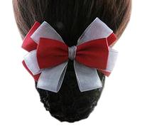 Redecilla for el pelo, pinza for el pelo con lazo, moño elástico, redecilla for el pelo, pasador for oficina, enfermera, banco, restaurante, color vino tinto K03
