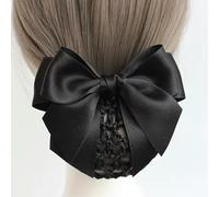 Redecilla negra de diseño modular con lazo para accesorios profesionales para el cabello para escenarios de trabajo intensos (02)