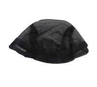 Redecilla negra para peluca, con cúpula elástica y correa ajustable, cómoda y transpirable, para uso diario, red de malla