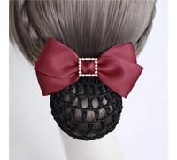 Redecilla para el cabello con lazo para mujer, accesorios para el cabello (verde, estilo 1)