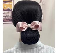 Redecilla para el cabello con lazo para mujer, red de pelo, para asistente de vuelo, clip para el pelo para mujer (color 3)