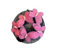 Redecilla Pelo 12 piezas de redecilla for el pelo de ballet latino for niñas, herramienta for moños, for exámenes de grado de baile diario, con forma de mariposa y perla.(Color-02)