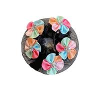 Redecilla Pelo 12 piezas de redecilla for el pelo de ballet latino for niñas, herramienta for moños, for exámenes de grado de baile diario, con forma de mariposa y perla.(Color-01)