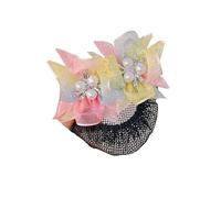 Redecilla Pelo 2 redecilla con resorte for el pelo, ideal for baile latino, invisible for moños, ideal for niñas.(Color 4)