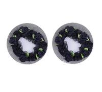 Redecilla Pelo 2 redes for el pelo de moño ajustables de 8,5 cm, 5 colores, for ballet, danza, examen, redecilla elástica for el pelo, trenzadora for estilizar(Black 2pcs)