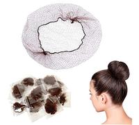 Redecilla Pelo,25 pcs Redecillas de Pelo,Redecilla Moño,Redecillas Invisibles Nylon,red de pelo invisible con borde elástico,para Asistente de Vuelo,Enfermera, Secretaria, Peinado de Novia,pelo Moño