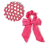 Redecilla Pelo 3/6 piezas de redecilla for el pelo con perlas y diamantes de imitación for danza del ballet, bandas elásticas for el pelo for niñas y mujeres, accesorios(Color-40)
