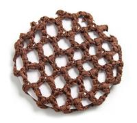 Redecilla Pelo 3 piezas de redecilla for el pelo color caramelo for danza del ballet, bandas elásticas for el pelo de ganchillo, accesorios for el cabello lisos(Coffee)