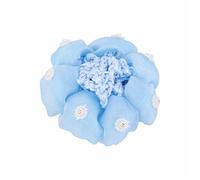 Redecilla Pelo 5 piezas de red for el pelo con perlas latinas for ballet, entrenamiento corporal diario, baile, rendimiento, bolsillo for el pelo, bolas for la cabeza de niña(Light blue)