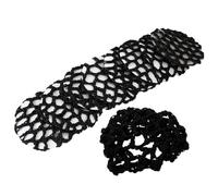Redecilla Pelo 8 redecilla invisible for el pelo, malla elástica, for dama de honor, multiusos, transpirable, for bailarinas de ballet.(Black)