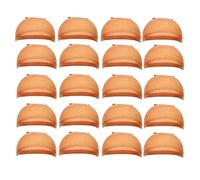 Redecilla Pelo Gorro de peluca, gorro de media, gorro de peluca transparente, gorro de nailon fino, multifuncional, práctico, duradero, negro, 20 unidades(Brown 20 Pcs)