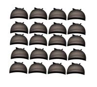 Redecilla Pelo Gorro de peluca, gorro de media, gorro de peluca transparente, gorro de nailon fino, multifuncional, práctico, duradero, negro, 20 unidades(Black 20 Pcs)