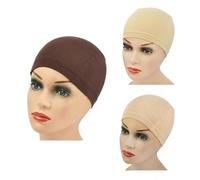 Redecillas para pelucas, Gorro de peluca 10 piezas de fibra multicolor for mujeres debajo de las pelucas(Dark Brown)