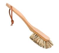 Redecker Cepillo curvo extra largo, cerdas de fibra de unión, mango de madera de haya engrasada, 10-5/8 pulgadas, fabricado en Alemania