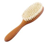 Redecker Pig Bristle Hairbrush with Oiled Pearwood Handle, For Short to Medium Length Hair, 7-1/4 inches, Made in Germany