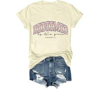 Redeemed by His Grace Shirt by His Grace Shirt, Redeemed Shirts Women Man, Amarillo cremoso, 3XL