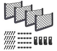 Redes de almacenaje para Coche Paquete De 4 Bolsillos Grandes Almacenamiento para Furgonetas Caravanas Autocaravanas Organizadores Red Accesorios para El Interior del Coche Almacenamiento Red