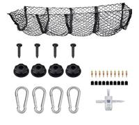 Redes de almacenaje para Coche Red De Carga 4 Bolsillos para Maletero Organizador Equipaje De Malla para Ford F-250 F-350 F-450 para F250 F350 para Lightning Red Maletero Coche