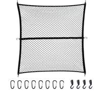 Redes de almacenaje para Coche Red De Carga Altamente Elástica Camionetas para Ford para Chevy para Dodge Organizador Malla Elástica Cargas Ligeras Equipaje Viajes Campamento Red Almacenamiento