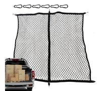 Redes de Carga para Furgonetas, Red de para Camiones, Red de Transporte elástica con 6 mosquetones, Red de Cama de camión Resistente, Red elástica de Carga para Equipaje de voy