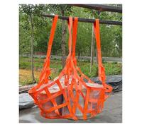 Redes de elevación de Carga,Red de elevación de poliéster con 4 Correas de Esquina for Muelle de almacén Marino(350x350cm-1ton-15cmGrid)