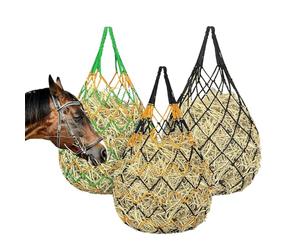 Redes de heno para caballos - 3 piezas, carga fuerte con alimentación, en , accesorio de granja, gadget para cabras, ovejas, establos, vallas, remolques, establos, pastos, granero
