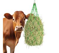Redes de heno para caballos - Dispensador de forraje para ganado - Red de alimentación suspendida para caballos cabras y ganado en los establos y puestos