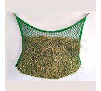 Redes de heno para caballos y cabras de alimentación lenta, contenedor de almacenamiento de heno, suspensión, agujero de alimentación ajustable de apertura lenta, para ovejas, burros (verde, S)