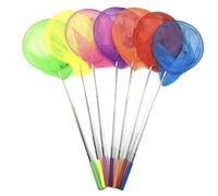 Redes de Pesca con la Manija Estirable para Atrapar Insectos, Mariposa, Insectos, Peces Pequeños 2 Piezas. (Amarillo)