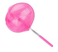Redes de pesca para niños, plegables y extensibles, coloridas redes telescópicas de mariposas, para atrapar insectos, peces pequeños, actividades al aire libre en el jardín (rosa)