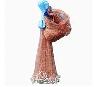 Redes de Pesca Red de Nylon con 1,8 a 7,2 Metros de Diámetro para Ríos y Lagos Accesorios de Pesca Portátiles Robustos y Duraderos (Altura/Radio: 8ft /2.4m)