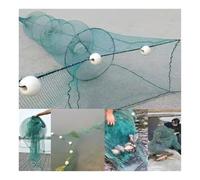 Redes for camarones de 6,6 a 32,8 pies for Pesca de camarones, Trampa portátil for cangrejos de río, Red de Lanzamiento automática con Flotador for Langostas y cangrejos.(H1m W8m L 3.5m)
