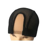 Redes for el cabello con malla de gran agujero y cúpula negra for hacer pelucas(COLOR 9)