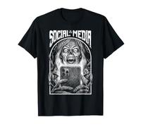 Redes Sociales Chica Zombie Divertido Mujer No Muerta Halloween Camiseta