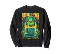 Redes Sociales Chica Zombie Divertido Mujer No Muerta Halloween Sudadera