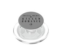 Redes sociales Mataron Romance Anti Romance Humor Gótico PopSockets PopGrip para MagSafe