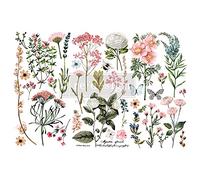 Redesign, Transferencias decorativas para muebles como mesitas de noche, Paraíso botánico, 3 hojas, 15 x 30 cm