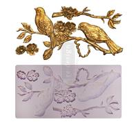 Redesign With Prima Redesign Decor Moulds Blossoming Spring-5Inx10In, 8Mm ThicknessCrafting Resin Molds for air Dry Clay DIY Projects Funiture Dresser, Chocolate,Cake,Candy,Backery,Soap,Polymer Clay