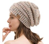 REDESS Slouchy Beanie Hat para Hombres y Mujeres Winter Warm Chunky Soft Oversized Gorro de Punto de Cable
