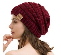 REDESS Slouchy Beanie Hat para Hombres y Mujeres Winter Warm Chunky Soft Oversized Gorro de Punto de Cable