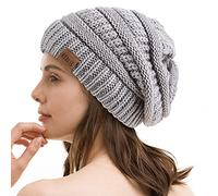 REDESS Slouchy Beanie Hat para Hombres y Mujeres Winter Warm Chunky Soft Oversized Gorro de Punto de Cable