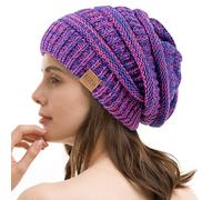 REDESS Slouchy Beanie Hat para Hombres y Mujeres Winter Warm Chunky Soft Oversized Gorro de Punto de Cable