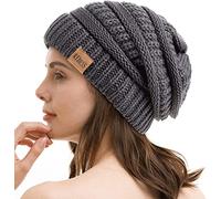 REDESS Slouchy Beanie Hat para Hombres y Mujeres Winter Warm Chunky Soft Oversized Gorro de Punto de Cable