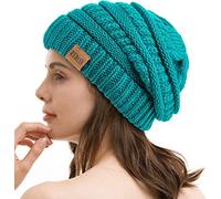 REDESS Slouchy Beanie Hat para Hombres y Mujeres Winter Warm Chunky Soft Oversized Gorro de Punto de Cable