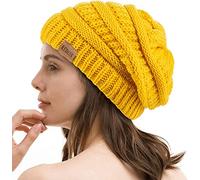 REDESS Slouchy Beanie Hat para Hombres y Mujeres Winter Warm Chunky Soft Oversized Gorro de Punto de Cable